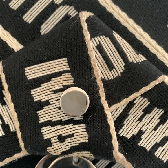 Jimmy Choo Black and White Graphic Crossbody Bag